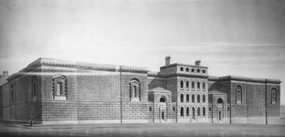 Newgate Gaol: Elevation by George Dance